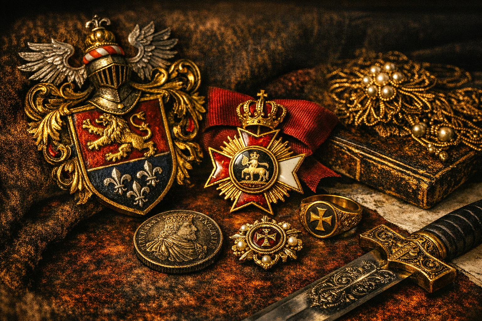 Individuelle Insignien – Orden, Wappen, Metallarbeiten